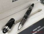 Replica Montblanc StarWalker Rollerball Black Marbled w/ Silver Clip